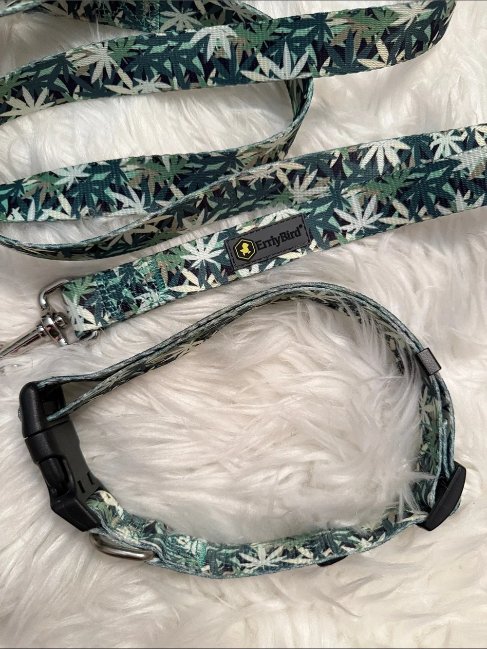 ErrlyBird 420 Dog leash and collar set